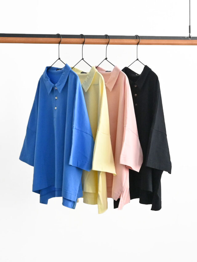 maillot mature(マイヨマチュア)　Cotton big polo  (コットンビッグポロ) MAC-26165