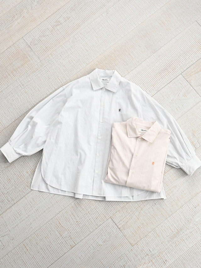 Gymphlex (ジムフレックス)　レギュラーカラー ロングスリーブ チュニックシャツ