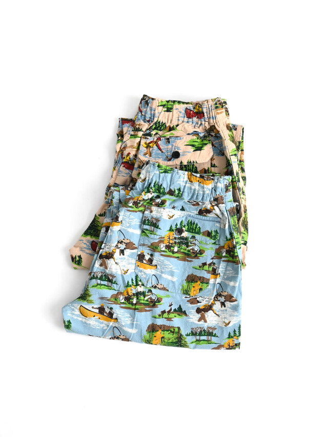 South2 West8(サウスツー ウエストエイト) String Cuff Balloon Pant-Flannel Print