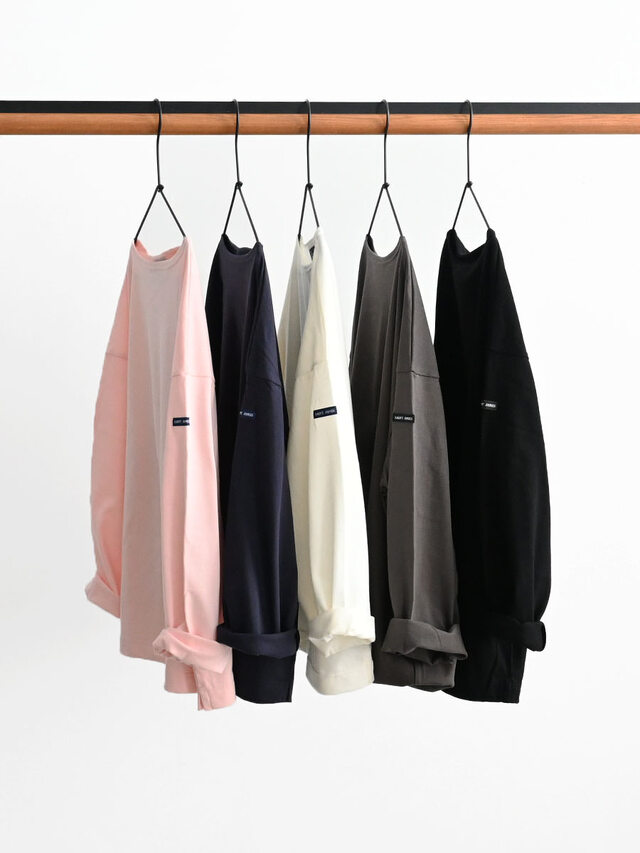 SAINT JAMES (セントジェームス)　MORLAIX LOOSE SOLID (モーレルーズドロップショルダー・無地)