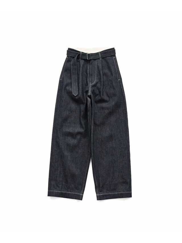 Graphpaper(グラフペーパー) Selvage Denim Belted Pants -INDIGO RIGID-