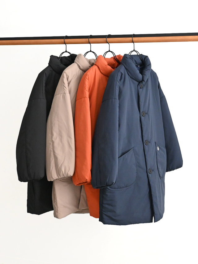 ORCIVAL (オーシバル)　スタンドカラー 中綿ロングブルゾン