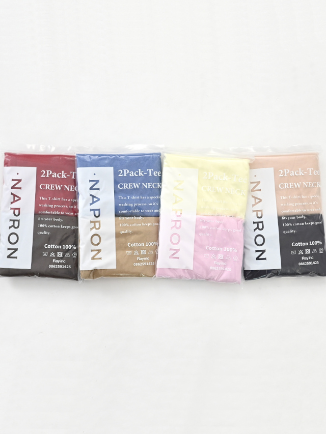 NAPRON (ナプロン)　2PACK LONG T-SHIRTS (2パックロングTEEシャツ)