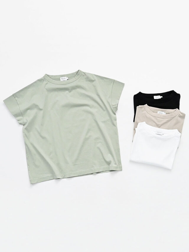 handvaerk(ハンドバーグ)　60/2 ボトルネックS/S Tシャツ