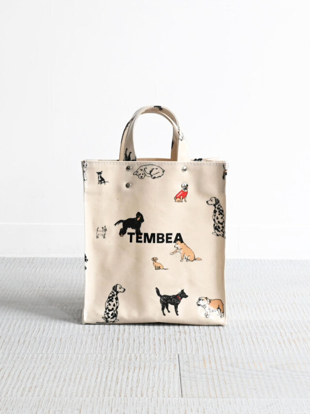 TEMBEA(テンベア) PAPER TOTE SMALL PVC - DOG柄