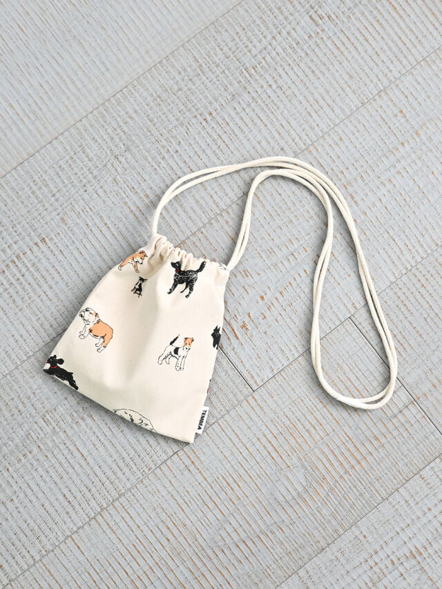 TEMBEA(テンベア) 巾着POCHETTE PRINT - DOG柄