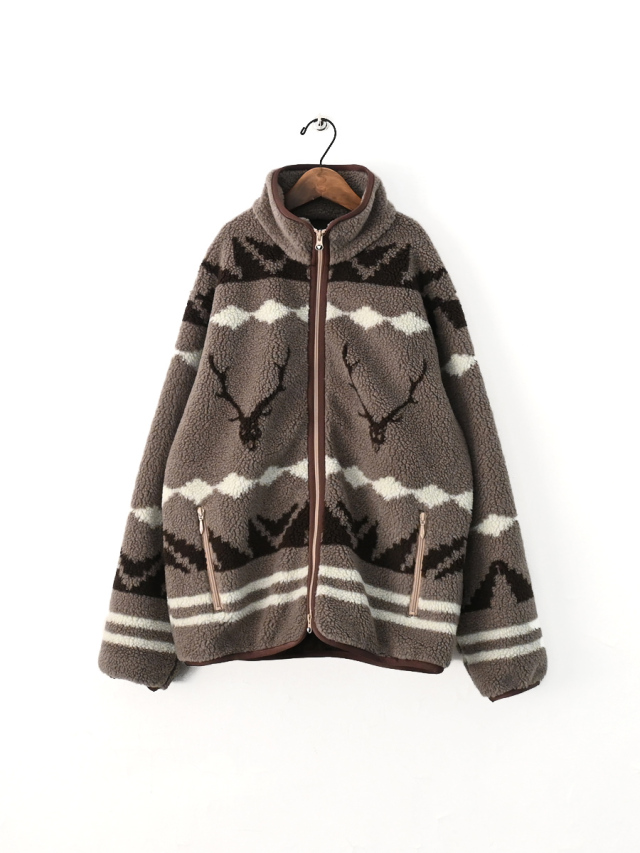 South2 West8(サウスツー ウエストエイト) Piping Jacket - Poly Boa Jacquard