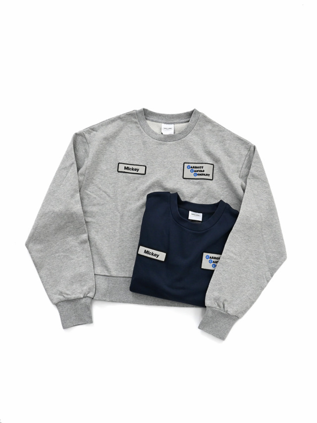 PAROTT CANVASAロゴスウェット PARROTT CANVAS(パロットキャンバス) Wappen Logo Sweat Crew Neck