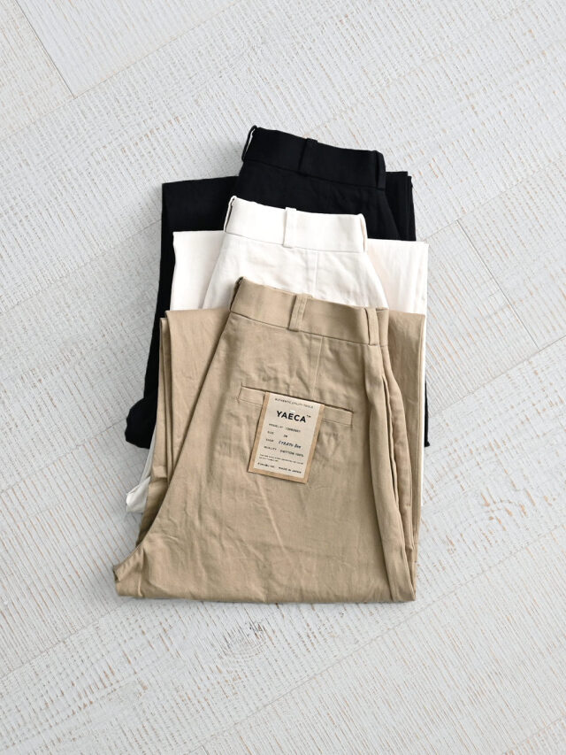 YAECA(ヤエカ) チノワイドストレートパンツ (12052601)