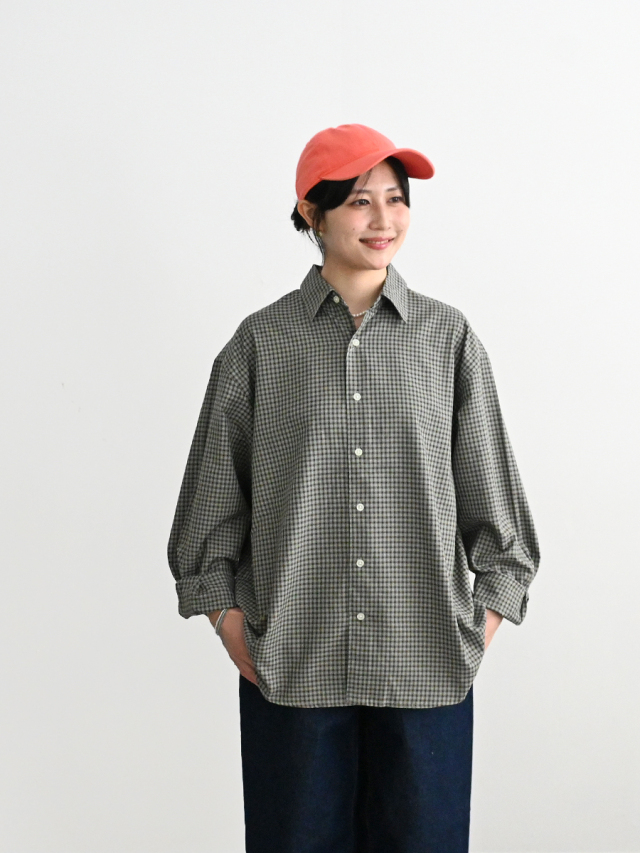 PARROTT CANVAS(パロットキャンバス) PCM Regular Shirt - Small Check (全2色)