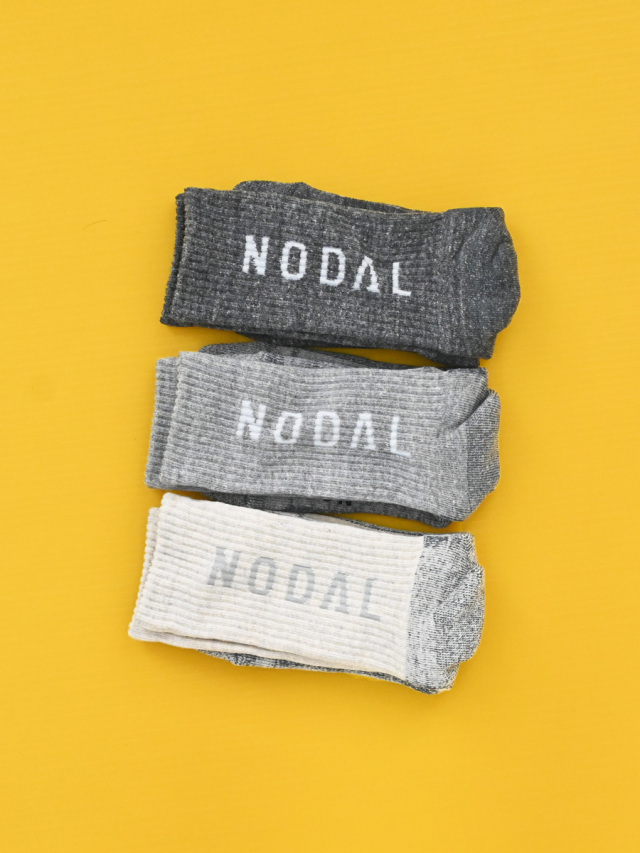NODAL (ノーダル)　Logo Grip Socks