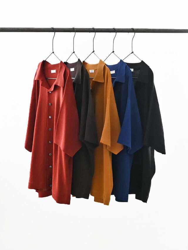 crepuscule (クレプスキュール) Washi Open Collar S/S Shirt