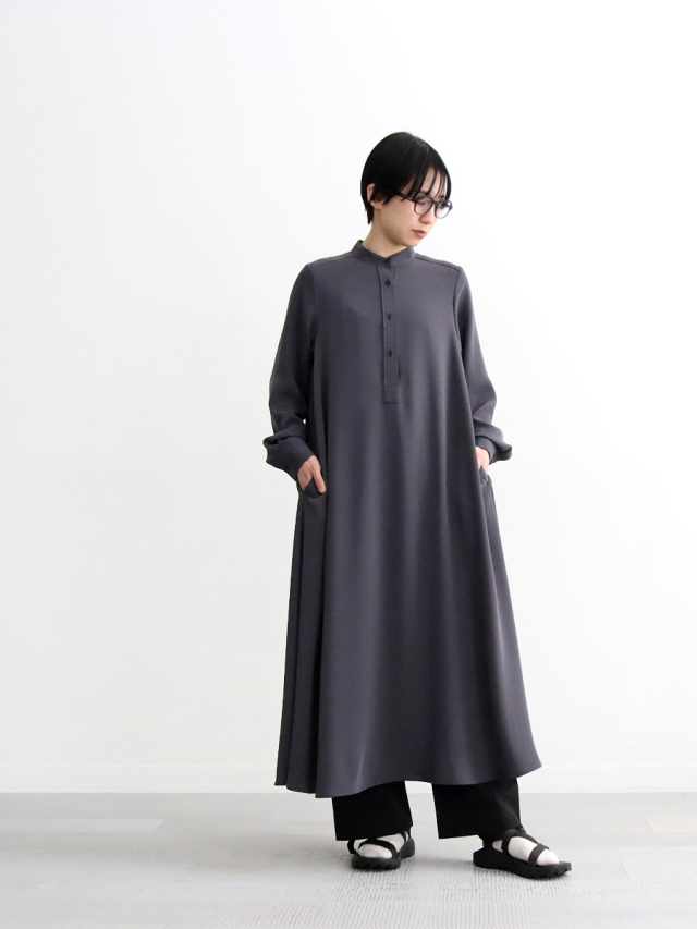 Graphpaper(グラフペーパー) Satin Band Collar Dress