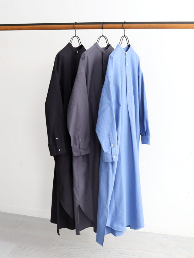 Graphpaper(グラフペーパー) Oxford Oversized Band Collar Dress 