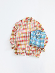 【60%OFF】 LOLO LIKE (ロロライク) × ill (イル)　スタンドカラー ビック マドラスシャツ