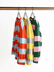 【50%OFF】maillot(マイヨ)　Wide Border Long-Tee (ワイドボーダーロングTee) MAK-21222 -ナイモノねだり