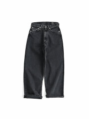 orSlow(オアスロウ) SUPER DADS DENIM PANTS - BLACK