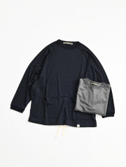 【3/9(mon)19:00 発売予定】  ill (イル)　ウール天竺 ラグランロングTシャツ Made by HAVERSACK