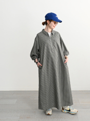 Oblada(オブラダ) HALF ZIP DRESS CHECK