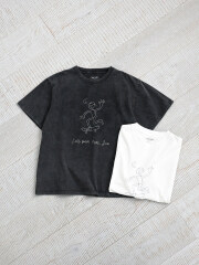 PARROTT CANVAS(パロットキャンバス) Vintage Print S/S T-shirt "Less push"