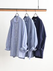 【3/9(mon)19:00 発売予定】   ill (イル)　ラグランスタンドカラー長袖シャツ Made by RINEN