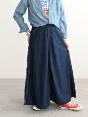 orSlow(オアスロウ) DENIM PAINTER LONG SKIRT - ONE WASH