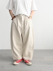 HAVERSACK(ハバーサック)　ワイドテーパード ホワイトデニムパンツ