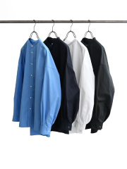 Graphpaper(グラフペーパー) High Count Broad L/S Oversized Band Collar Shirt