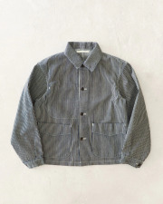【40%OFF】HATSKI(ハツキ)　Hickory Herringbone Work Jacket -Stripe- HTK-23013-H