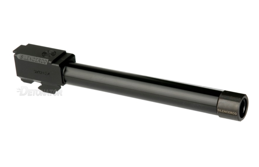 DETONATOR SilencerCo タイプ アルミアウターバレル BK　東京マルイ G34用  （14mm逆ネジ）