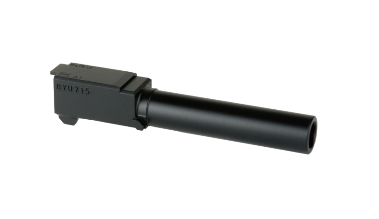 DETONATOR アルミアウターバレル スタンダードスタイル マルイ G19 Gen.3/4対応 BK (新型ショートリコイルシステム)