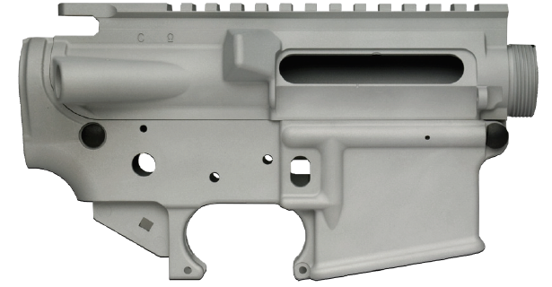 GunsModify アルミアッパー＆ロアレシーバーセット-無刻印/Non-Coating 東京マルイ M4 MWS 対応