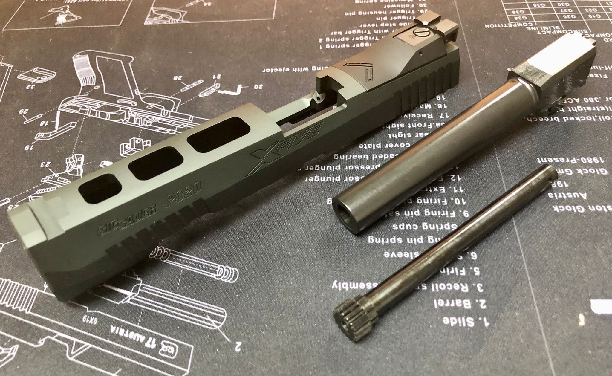 NOVA SIG P320 XFIVE Legionカスタム アルミスライド SIG (VFC) P320-M17対応