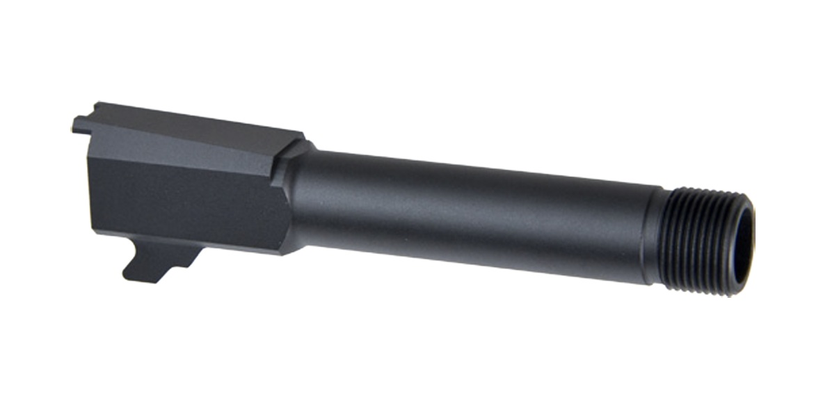 PRO ARMS EMG(VFC) SIG P365/SMP GBB用 サイレンサー対応 アルミアウターバレル (14mm逆ネジ） BK