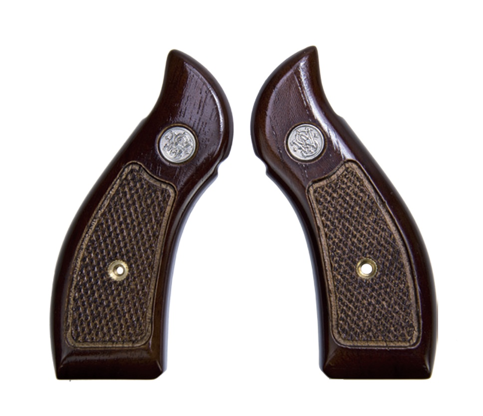 ROBIN HOOD Tactical Round Butt Grip/Factory Originalタイプ 木製グリップ タナカ S&W M10(Kフレーム)対応