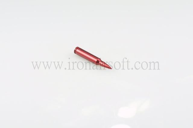 IRON AIRSOFT 5.56mm アルミダミーカートリッジ RED