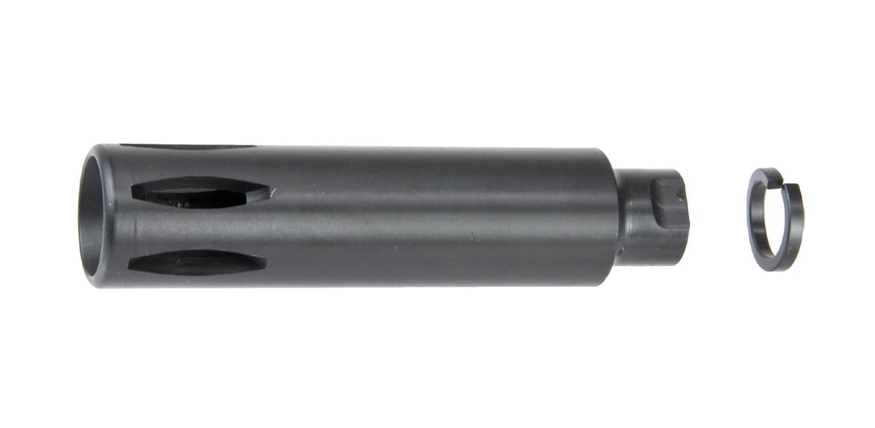 T8/CGS XM177E1タイプ サウンドモデレータ (14mm逆ネジ)
