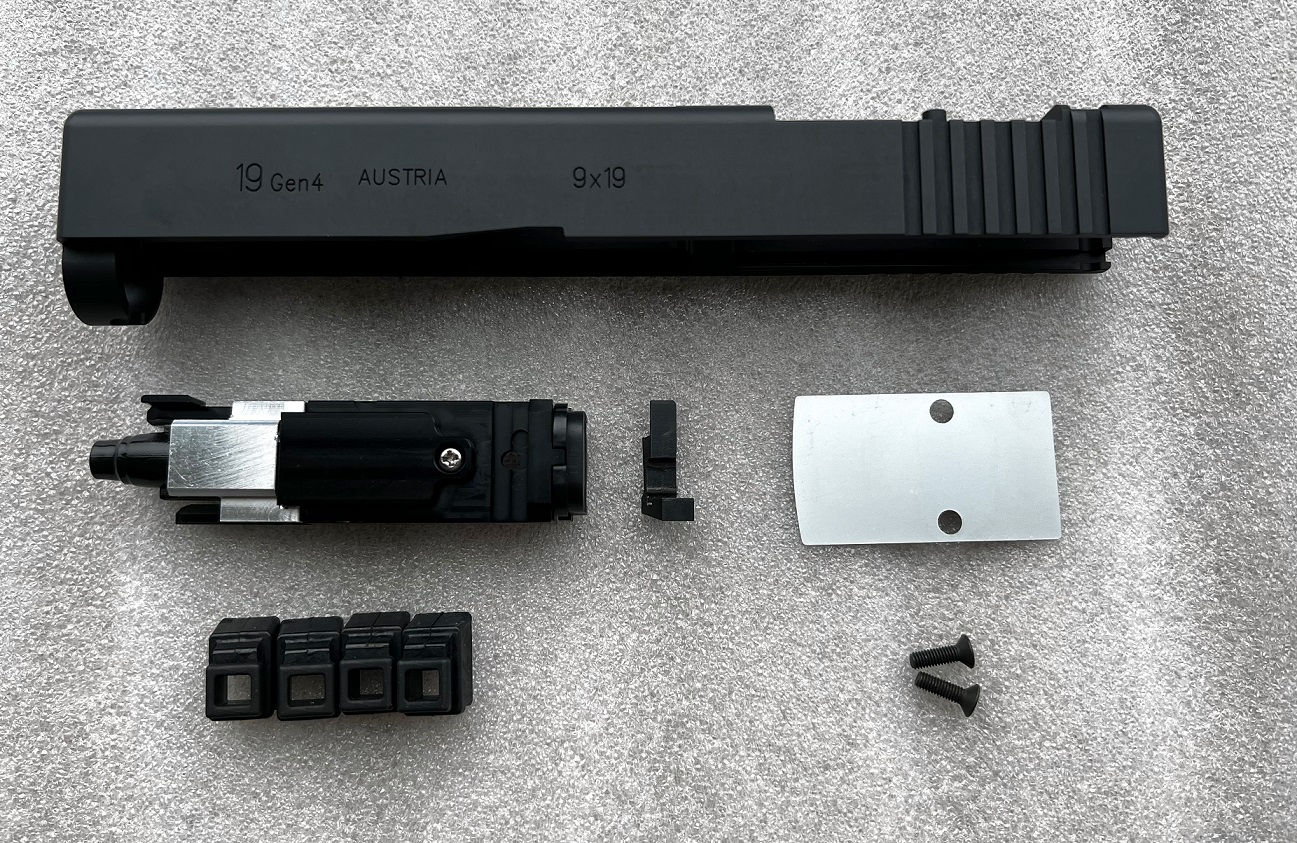 VOLANTE Airsoft 東京マルイ G19 Gen.4対応 MK27 Mod2カスタムスライド（Stratosブローバックユニット搭載）