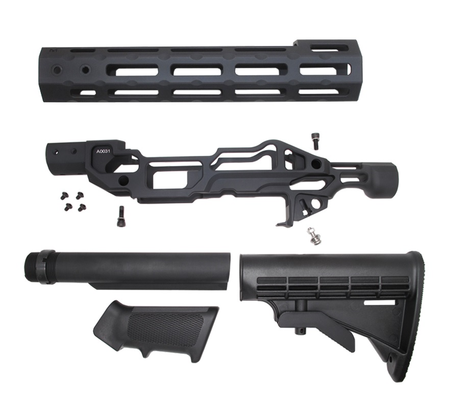 WII TECH T-22 MOD0 PYTHONSタイプ 8インチ M-LOKハンドガード&レシーバーセット  KJworks HAWKEYE(KC02)対応