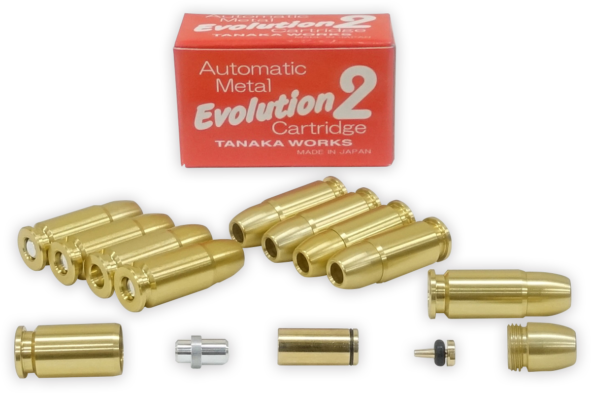 タナカ オートマチック・メタル・Evolution2 カートリッジ 9mm オートマチックモデルガン共用 10発セット