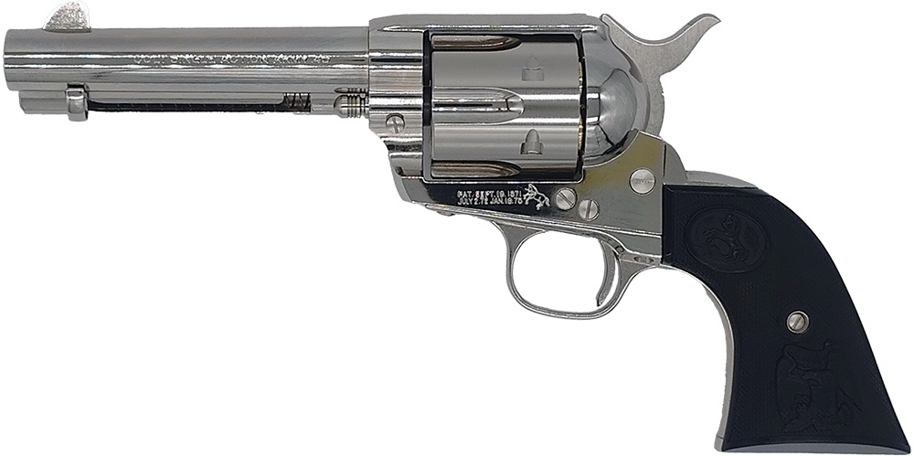 タナカ Colt' Single Action Army 2nd Generation 4 3/4inch ABS ニッケル・フィニッシュ ペガサス ガスリボルバー