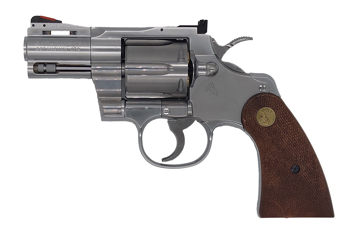 タナカ Colt Python .357Magnum 2.5inch “R-model” Stainless Finish ペガサス式ガスリボルバー
