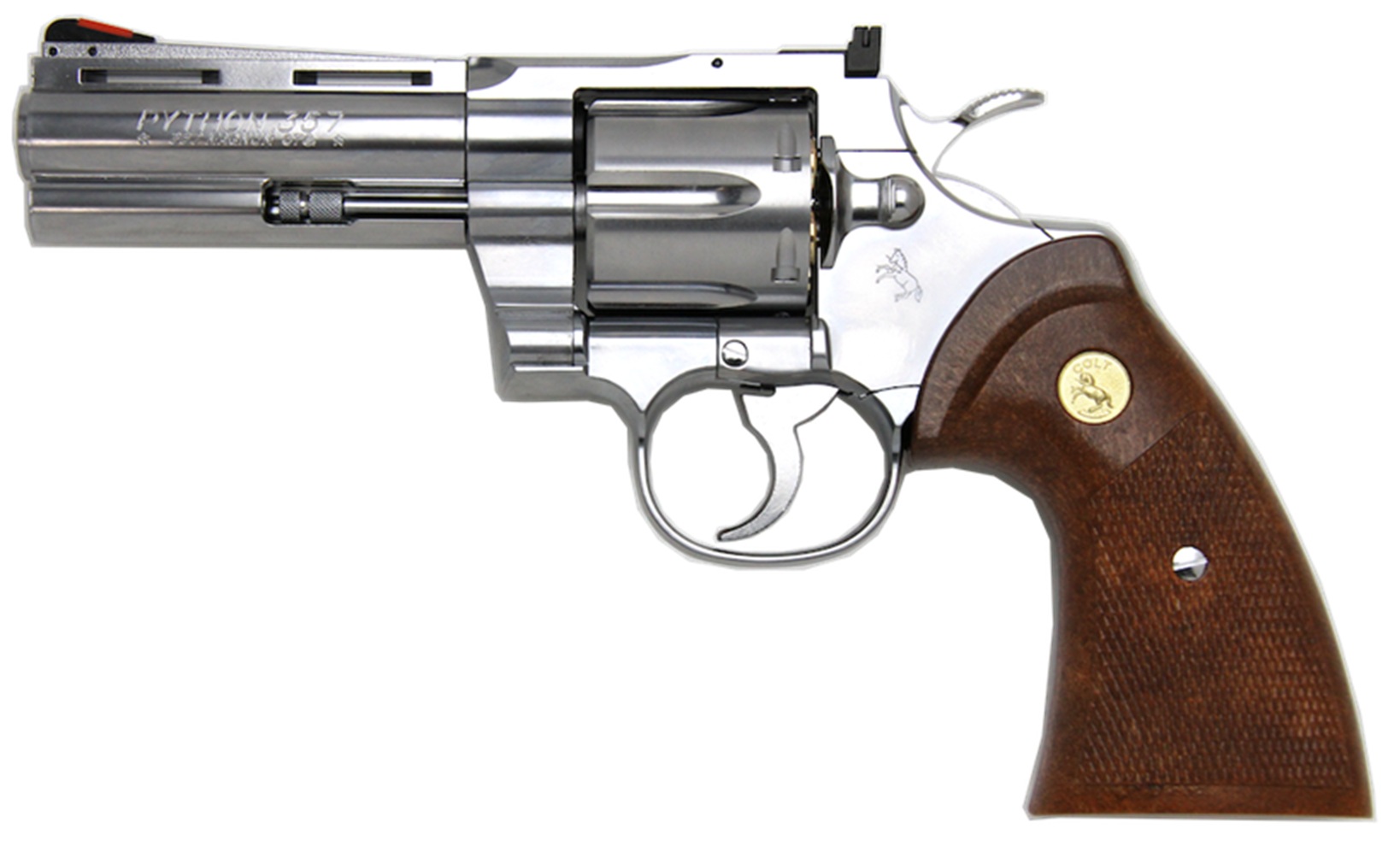 タナカ Colt Python .357Magnum 4inch “R-model” Stainless Finish ペガサス式ガスリボルバー
