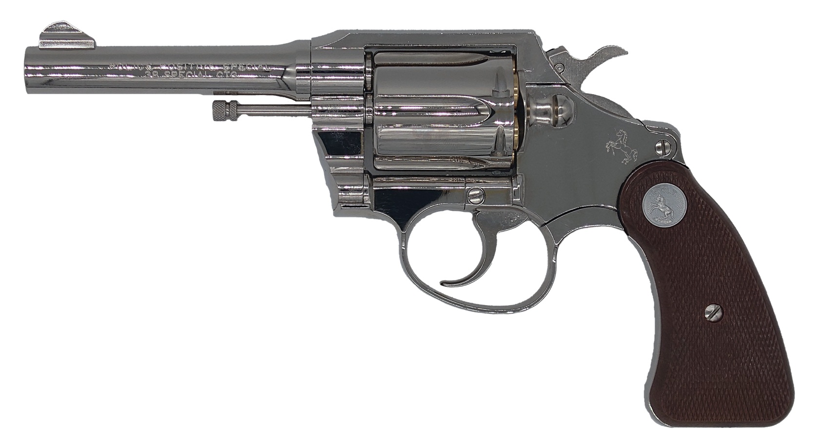 タナカ Colt Police Positive Special 4inch 3rd issue “R-model” ニッケルフィニッシュ モデルガン