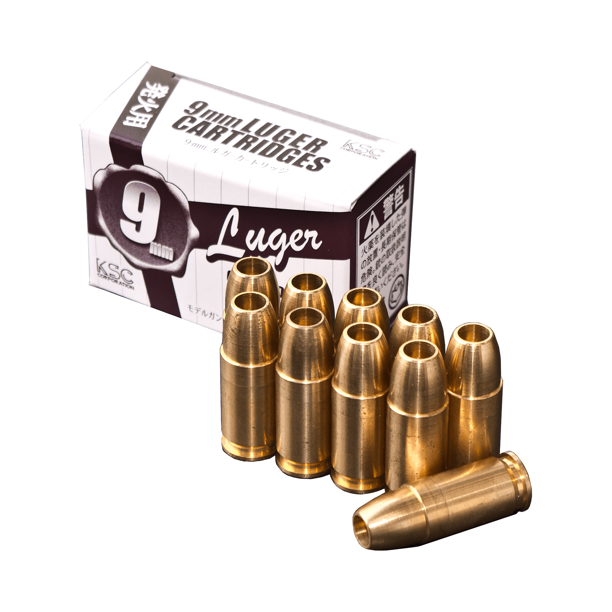 KSC モデルガンカートリッジ 9mm Luger 10発セット