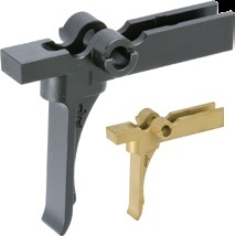 C&C Tac American Trigger Corp(ATC)タイプ ステンレス削り出し ストレートトリガー [ BK / GD ]