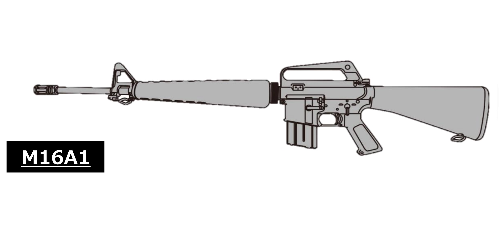 マルシン(Marushin) Colt M16A1 完成品 新型アルミカート仕様 発火式金属製モデルガン