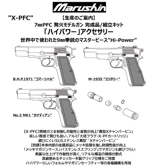 マルシン(Marushin) Hi-Power(ハイパワー)   スペアマガジン (BK/SV)