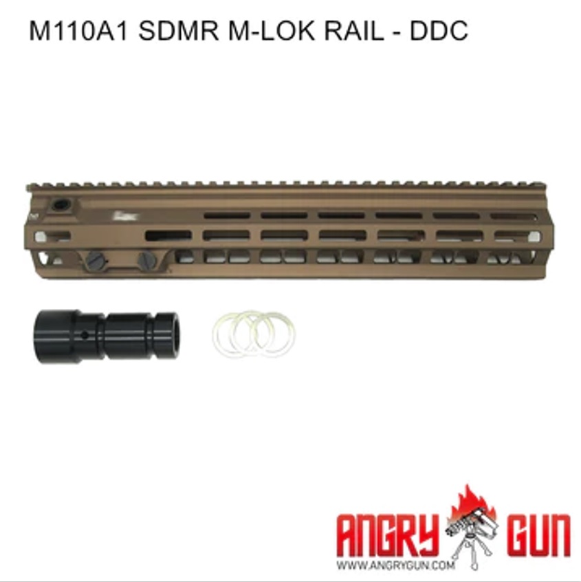ANGRY GUN H&K M110A1 SDMR タイプ M-LOKレールハンドガード (マルイ次世代/VFC/KWA)用