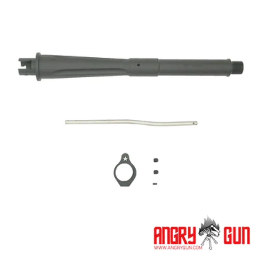 ANGRY GUN マルイ M4MWS用 BCM 9inch 300 Blackoutタイプ アルミ CNC アウターバレル 9インチ (14mm逆ネジ）